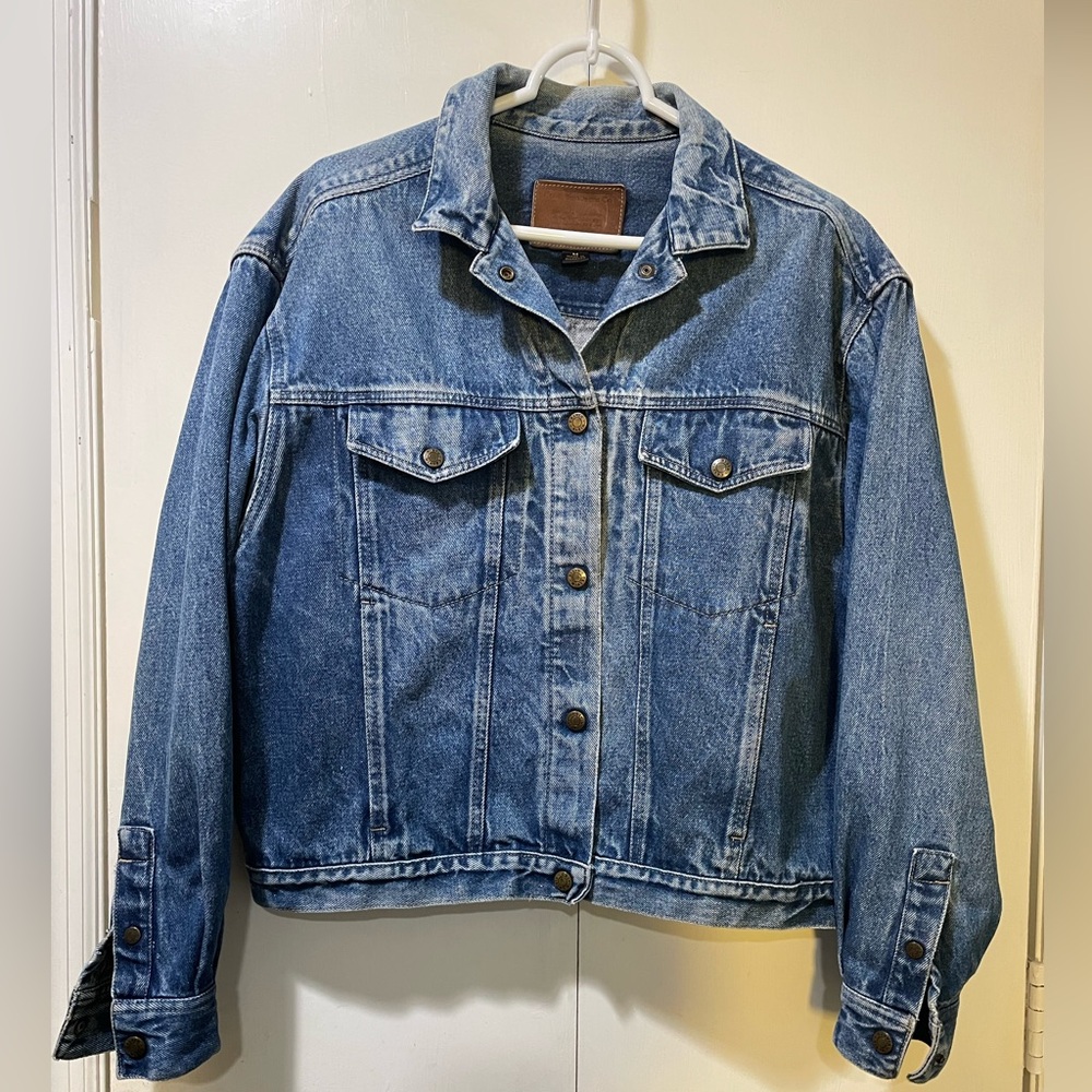 Vintage Calvin Klein Denim Blue Jean Jacket JA01 Women’s M Made In USA